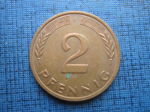 Монета 2 пфеннига ФРГ Германия 1978 F