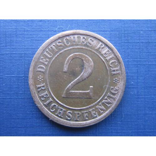 Монета 2 пфеннига Германия 1936 А Рейх