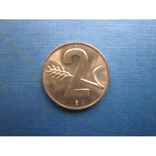 Монета 2 раппен Швейцарія 1968