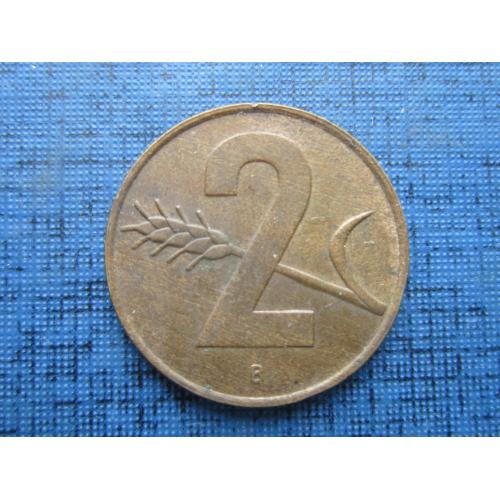 Монета 2 раппена Швейцария 1957