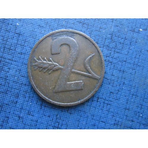 Монета 2 раппена Швейцария 1970