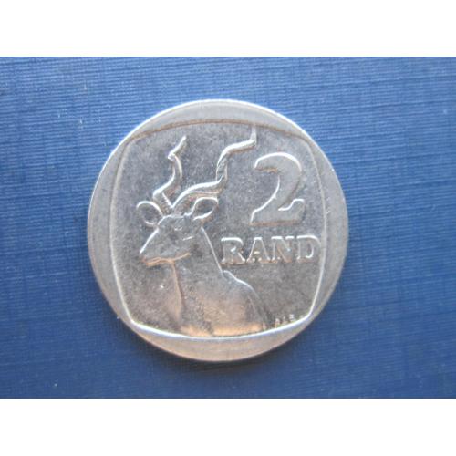 Монета 2 рэнда ЮАР 1991 фауна антилопа