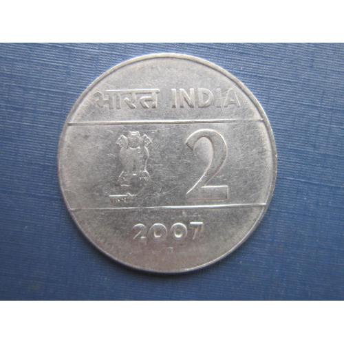 Монета 2 рупии Индия 2007