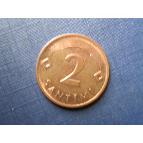 Монета 2 сантима Латвия 2009