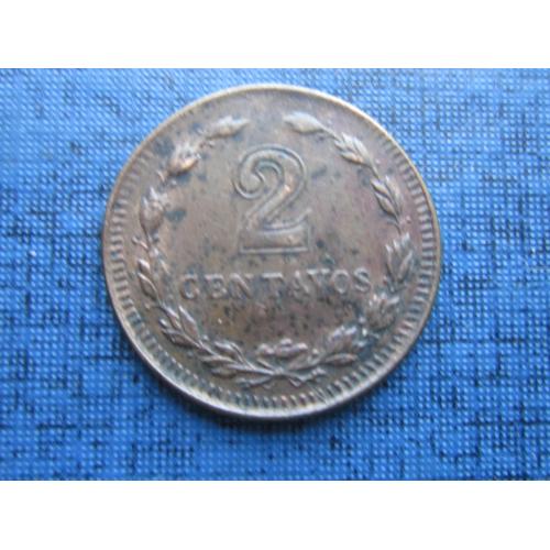 Монета 2 сентаво Аргентина 1946 состояние