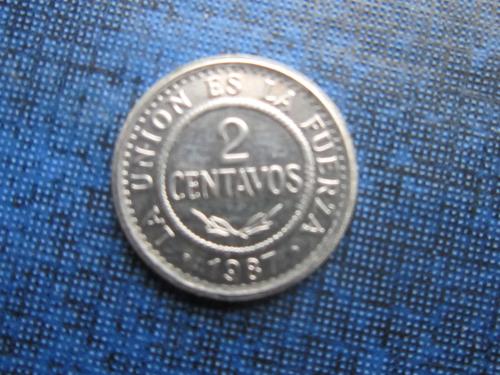 Монета 2 сентаво Боливия 1987