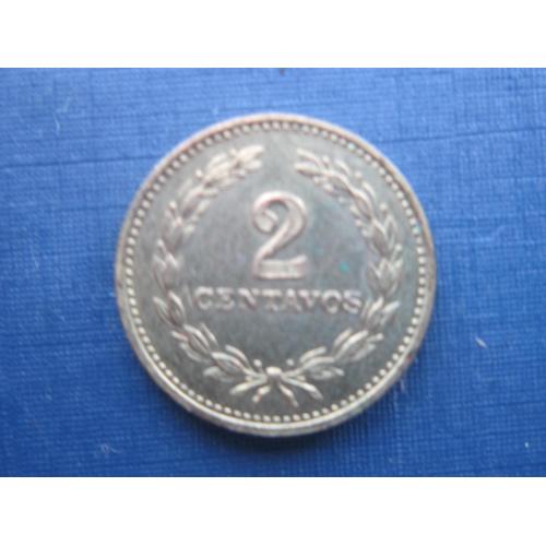 Монета 2 сентаво Сальвадор 1974