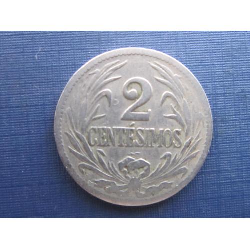 Монета 2 сентесимо Уругвай 1924