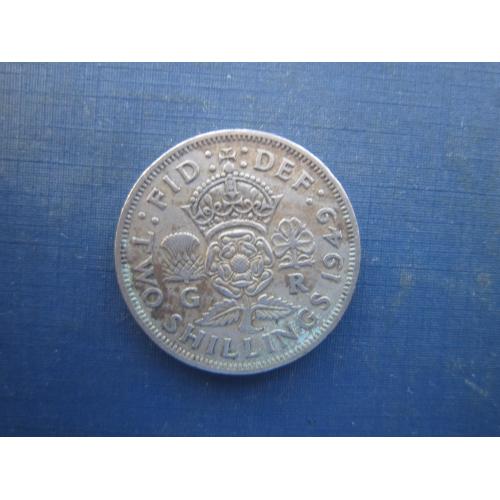 Монета 2 шилінги Великобританія 1949 Георг VI