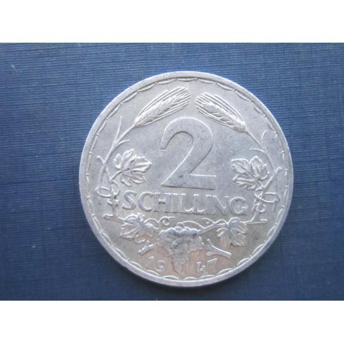 Монета 2 шиллинга Австрия 1947