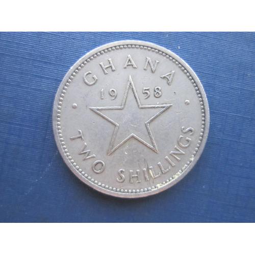 Монета 2 шиллинга Гана 1958