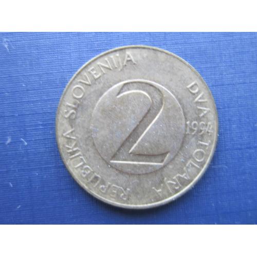 Монета 2 толара Словения 1994 фауна ласточка