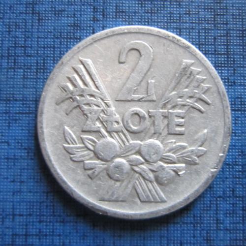 Монета 2 злотых Польша 1958