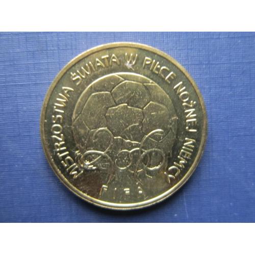 Монета 2 злотых Польша 2006 спорт футбол