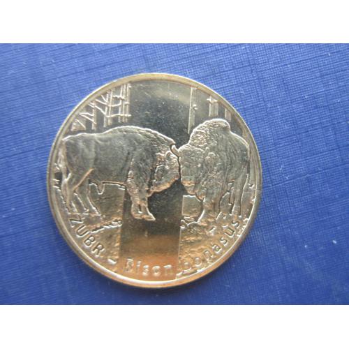 Монета 2 злотых Польша 2013 фауна зубр