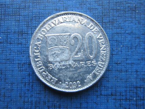 Монета 20 боливар Венесуэла 2002