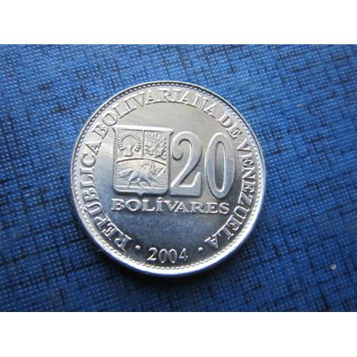 Монета 20 боливаров Венесуэла 2004