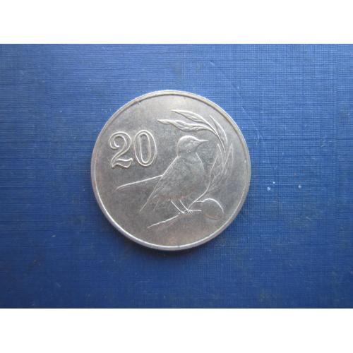 Монета 20 центів Кіпр 1985 фауна птах