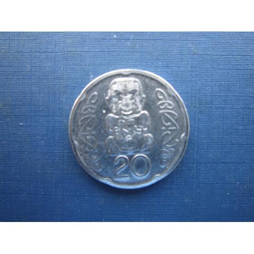 Монета 20 центів Нова Зеландія 2006 тотем
