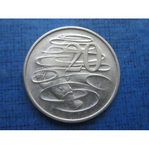 Монета 20 центов Австралия 1967 фауна утконос