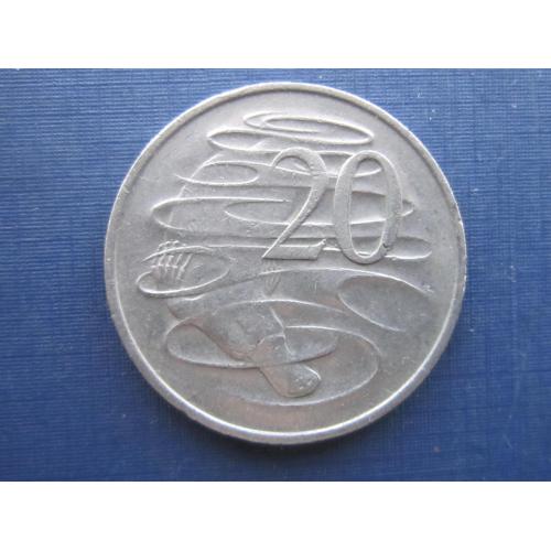 Монета 20 центов Австралия 1977 фауна утконос