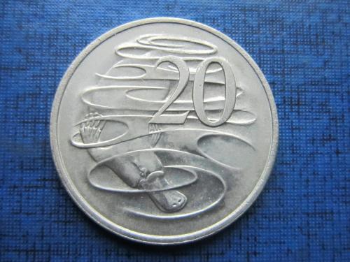 Монета 20 центов Австралия 1980 фауна утконос
