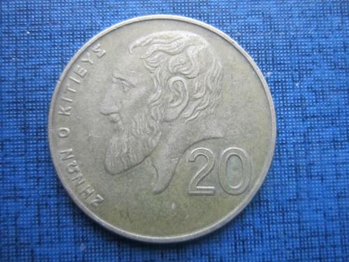 монета 20 центов Кипр 2001