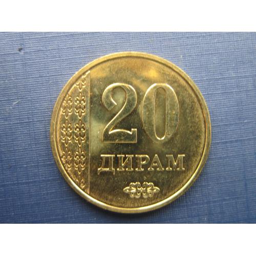 Монета 20 дирам Таджикистан 2011