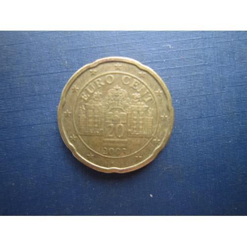 Монета 20 евроцентов Австрия 2003