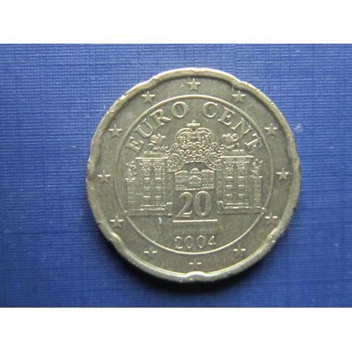 Монета 20 евроцентов Австрия 2004