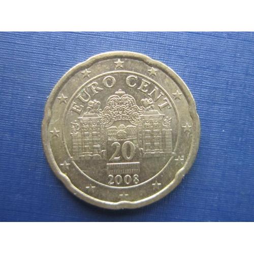 Монета 20 евроцентов Австрия 2008