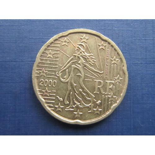 Монета 20 евроцентов Франция 2000