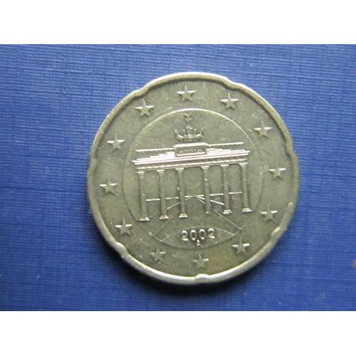 Монета 20 евроцентов Германия 2002 А