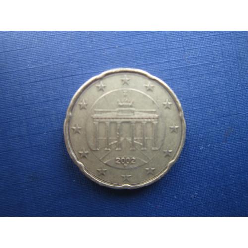 Монета 20 евроцентов Германия 2002 F