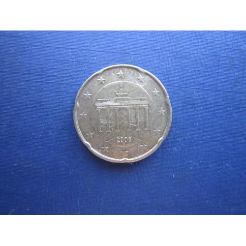 Монета 20 евроцентов Германия 2006 G