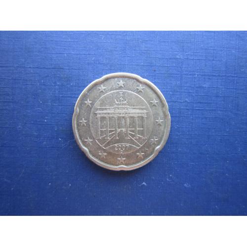 Монета 20 евроцентов Германия 2007 D