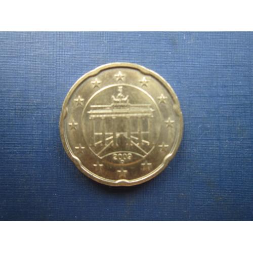 Монета 20 евроцентов Германия 2009 D