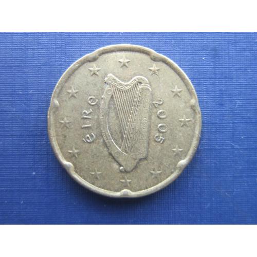 Монета 20 евроцентов Ирландия 2005