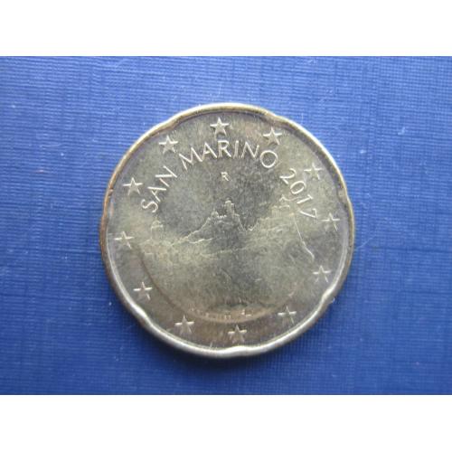 Монета 20 евроцентов Сан-Марино 2017