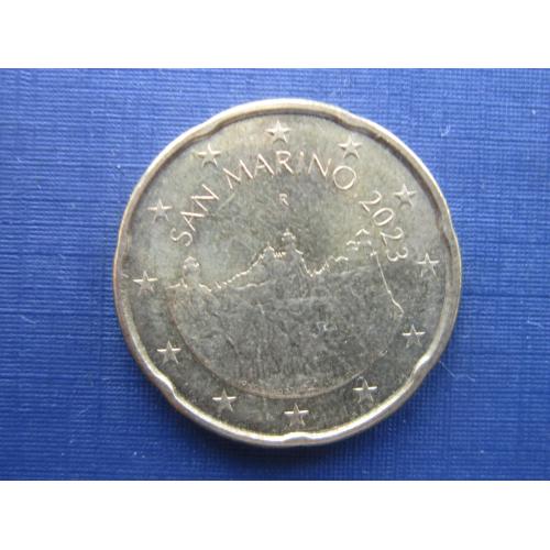 Монета 20 евроцентов Сан-Марино 2023