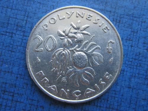 Монета 20 франков Полинезия Французская 1979