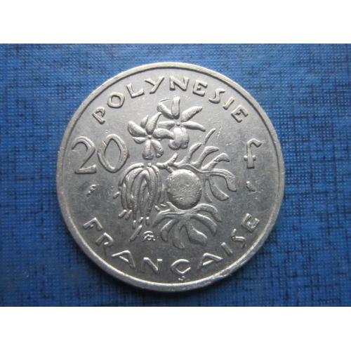 Монета 20 франков Полинезия Франзузская 1969