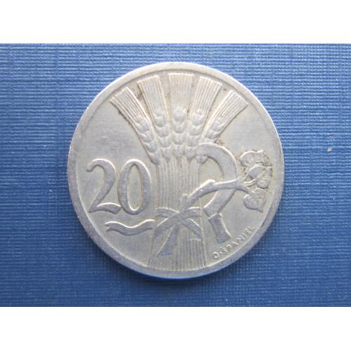 Монета 20 геллеров Чехословакия 1928