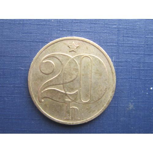 Монета 20 геллеров Чехословакия 1983