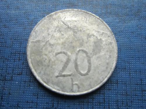 Монета 20 геллеров Словакия 1993