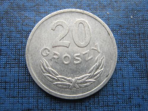 Монета 20 грошей Польша 1971