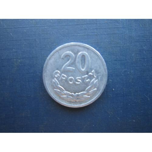 Монета 20 грошей Польша 1973 алюминий