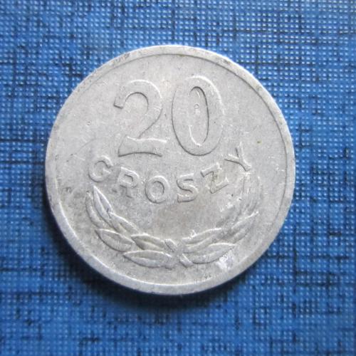 монета 20 грошей Польша 1973