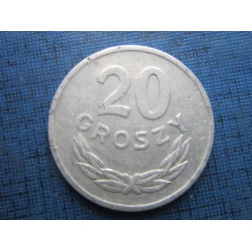 Монета 20 грошей Польша 1977