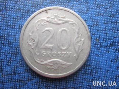 монета 20 грошей Польша 2000
